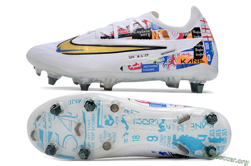 Nike Phantom GX Elite SG Football Boots - White/Rainbow 1
