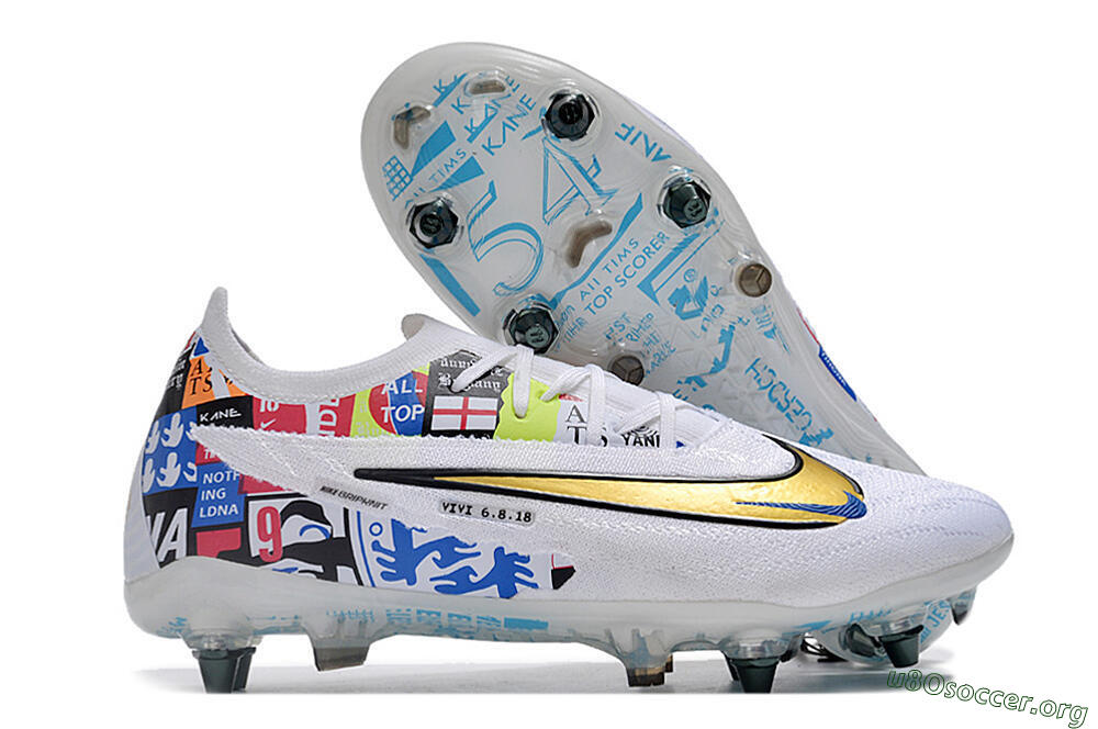 Nike Phantom GX Elite SG Football Boots - White/Rainbow 2