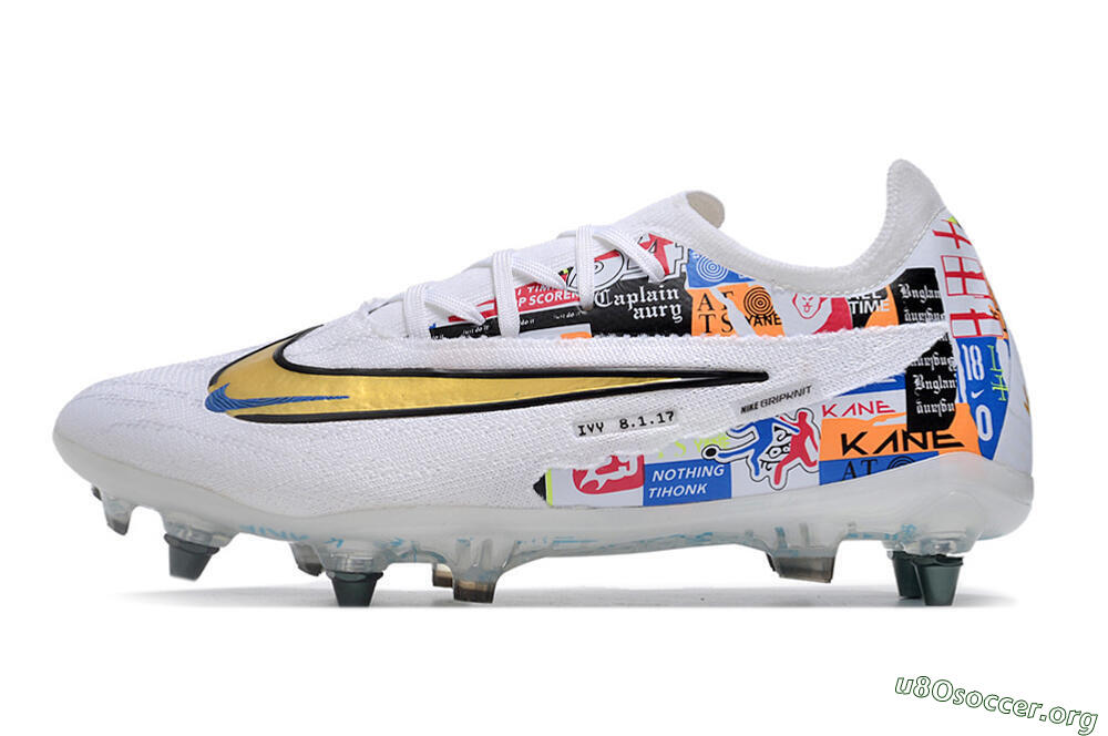 Nike Phantom GX Elite SG Football Boots - White/Rainbow 3