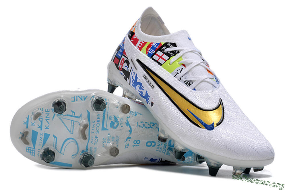 Nike Phantom GX Elite SG Football Boots - White/Rainbow 0
