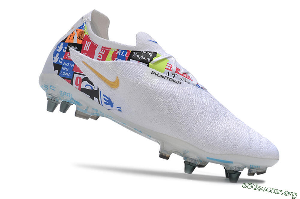 Nike Phantom GX Elite SG Football Boots - White/Rainbow 4