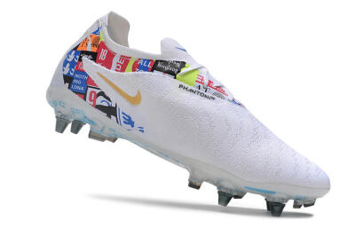 Nike Phantom GX Elite SG Football Boots - White/Rainbow