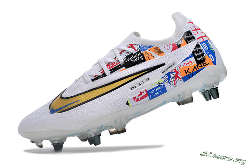 Nike Phantom GX Elite SG Football Boots - White/Rainbow 5