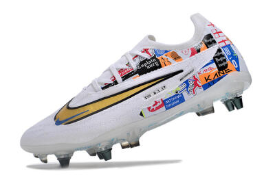 Nike Phantom GX Elite SG Football Boots - White/Rainbow