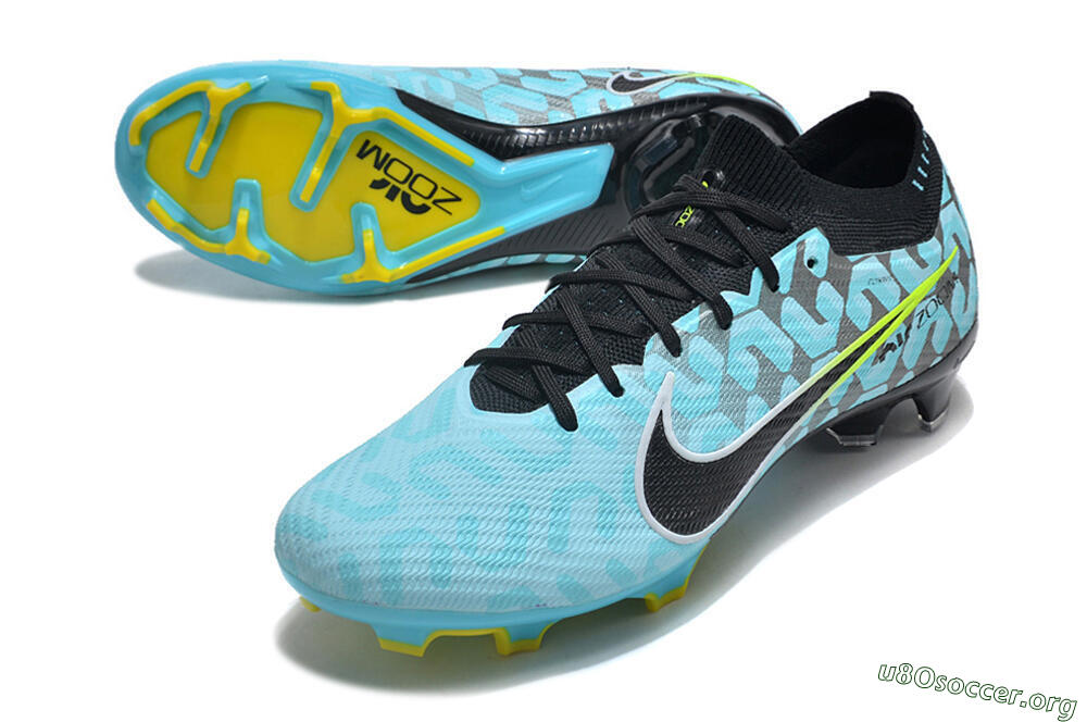 Nike Air Zoom Mercurial Vapor 15 Elite FG Football Boots - Blue/Black/White/Green 0