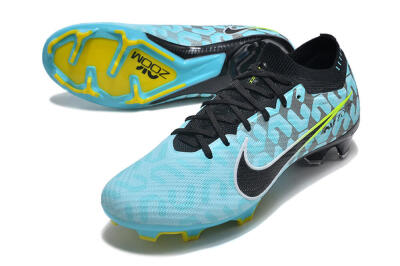 Nike Air Zoom Mercurial Vapor 15 Elite FG Football Boots - Blue/Black/White/Green