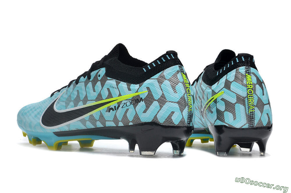 Nike Air Zoom Mercurial Vapor 15 Elite FG Football Boots - Blue/Black/White/Green 5