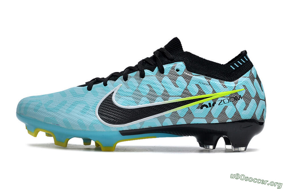 Nike Air Zoom Mercurial Vapor 15 Elite FG Football Boots - Blue/Black/White/Green 3