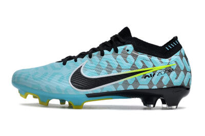 Nike Air Zoom Mercurial Vapor 15 Elite FG Football Boots - Blue/Black/White/Green