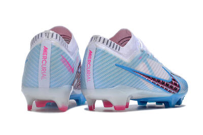 Nike Air Zoom Mercurial Vapor 15 Elite FG Football Boots - White/Blue/Pink