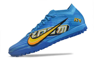 Nike Air Zoom Mercurial Vapor 15 Elite TF Football Shoes - Blue/White/Orange/Yellow