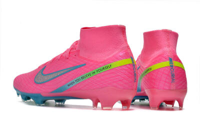 Nike Air Zoom Mercurial Superfly 9 Elite FG Football Boots - Pink/Silver/Blue/Yellow