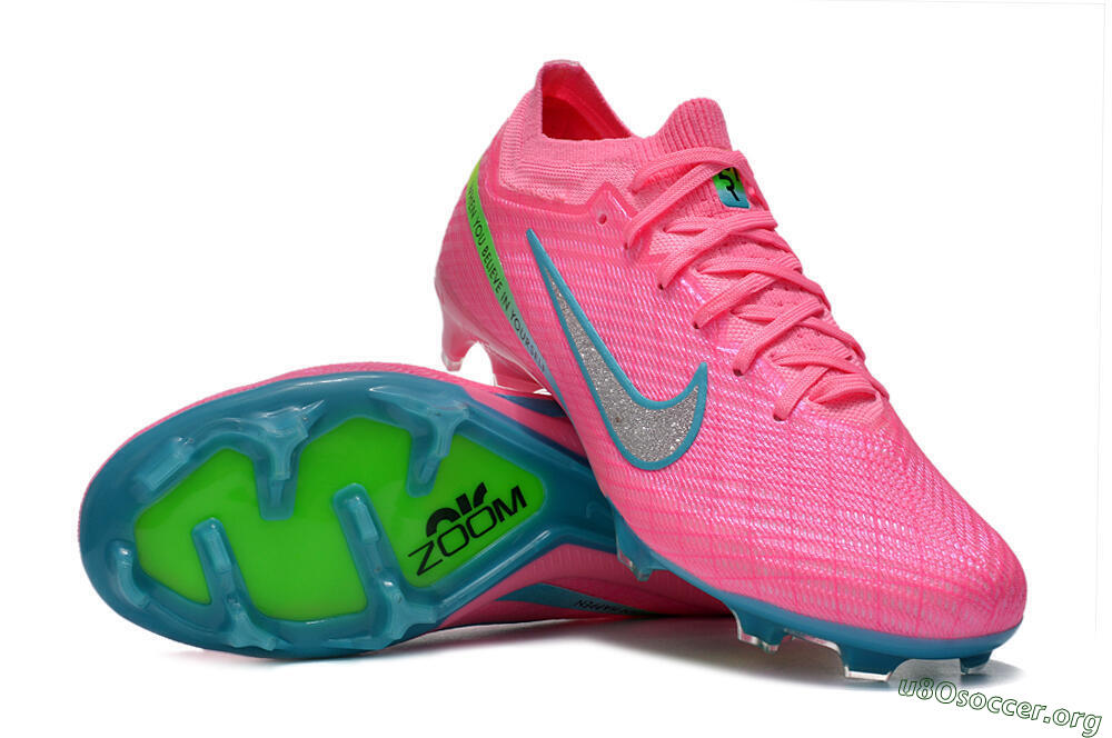 Nike Air Zoom Mercurial Vapor 15 Elite FG Football Boots - Pink/Silver/Blue/Yellow 1