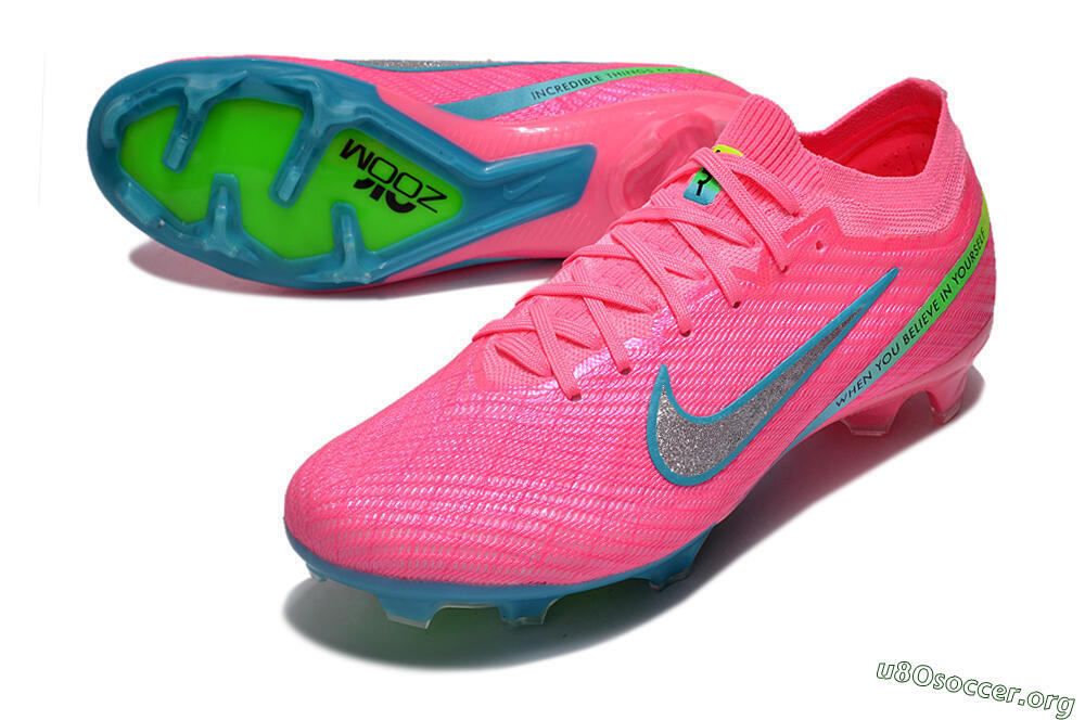 Nike Air Zoom Mercurial Vapor 15 Elite FG Football Boots - Pink/Silver/Blue/Yellow 0