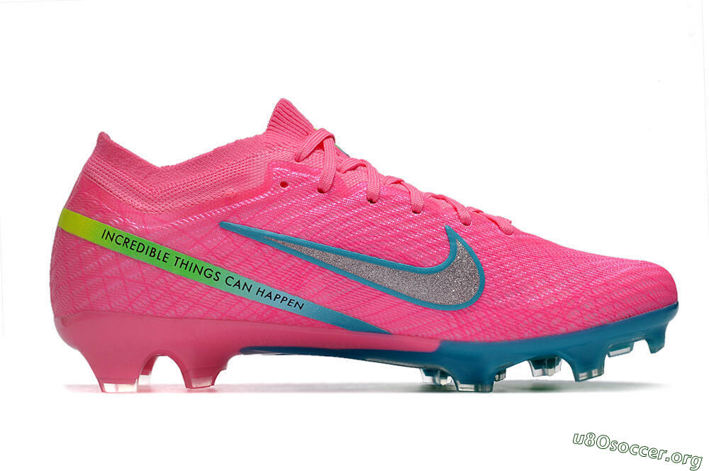 Nike Air Zoom Mercurial Vapor 15 Elite FG Football Boots - Pink/Silver/Blue/Yellow 5