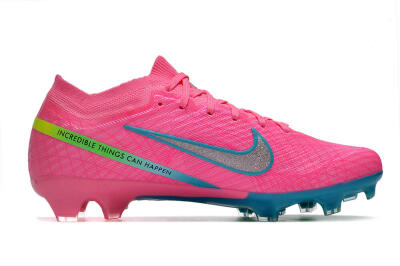 Nike Air Zoom Mercurial Vapor 15 Elite FG Football Boots - Pink/Silver/Blue/Yellow