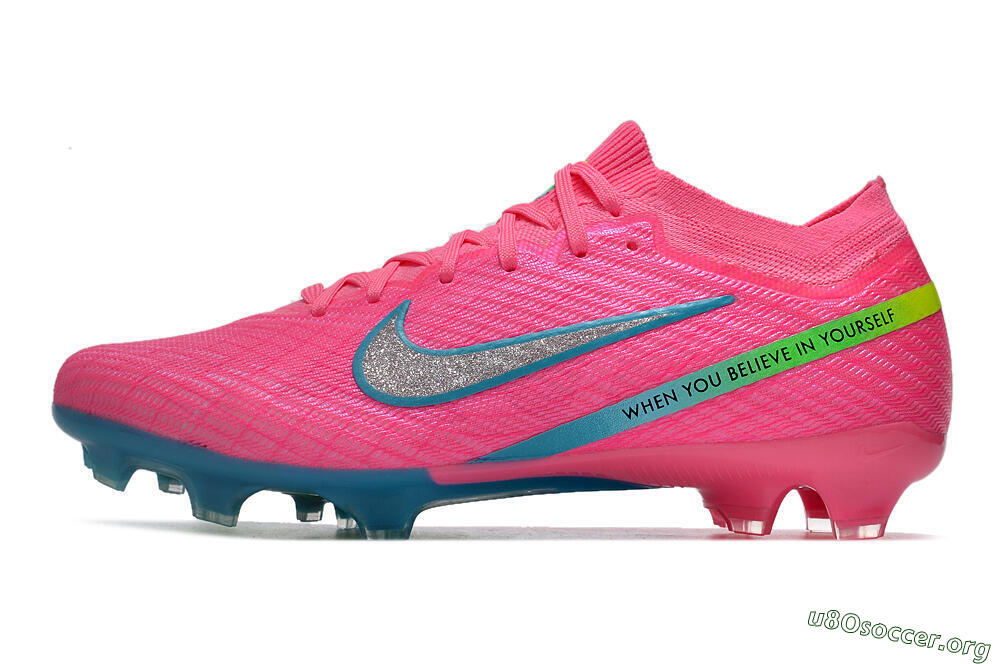 Nike Air Zoom Mercurial Vapor 15 Elite FG Football Boots - Pink/Silver/Blue/Yellow 3