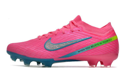 Nike Air Zoom Mercurial Vapor 15 Elite FG Football Boots - Pink/Silver/Blue/Yellow