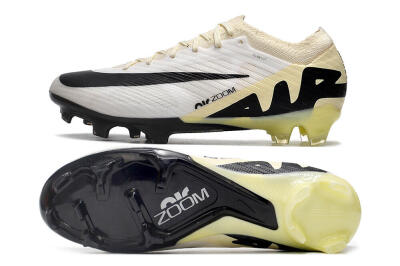 Nike Air Zoom Mercurial Vapor 15 Elite FG Football Boots - White/Beige/Black