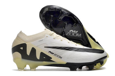 Nike Air Zoom Mercurial Vapor 15 Elite FG Football Boots - White/Beige/Black