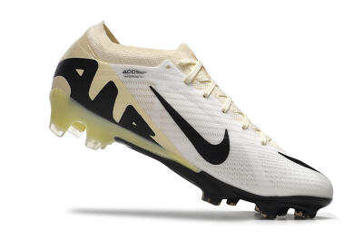 Nike Air Zoom Mercurial Vapor 15 Elite FG Football Boots - White/Beige/Black