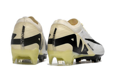 Nike Air Zoom Mercurial Vapor 15 Elite FG Football Boots - White/Beige/Black