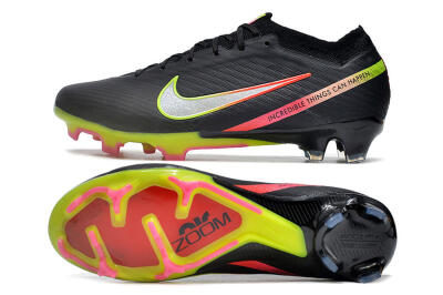 Nike Air Zoom Mercurial Vapor 15 Elite FG Football Boots - Black/Silver/Yellow/Red