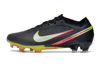 Nike Air Zoom Mercurial Vapor 15 Elite FG Football Boots - Black/Silver/Yellow/Red