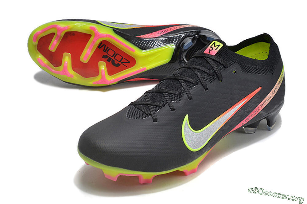 Nike Air Zoom Mercurial Vapor 15 Elite FG Football Boots - Black/Silver/Yellow/Red 0