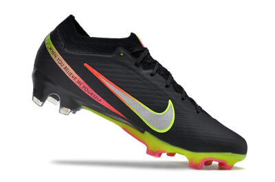 Nike Air Zoom Mercurial Vapor 15 Elite FG Football Boots - Black/Silver/Yellow/Red