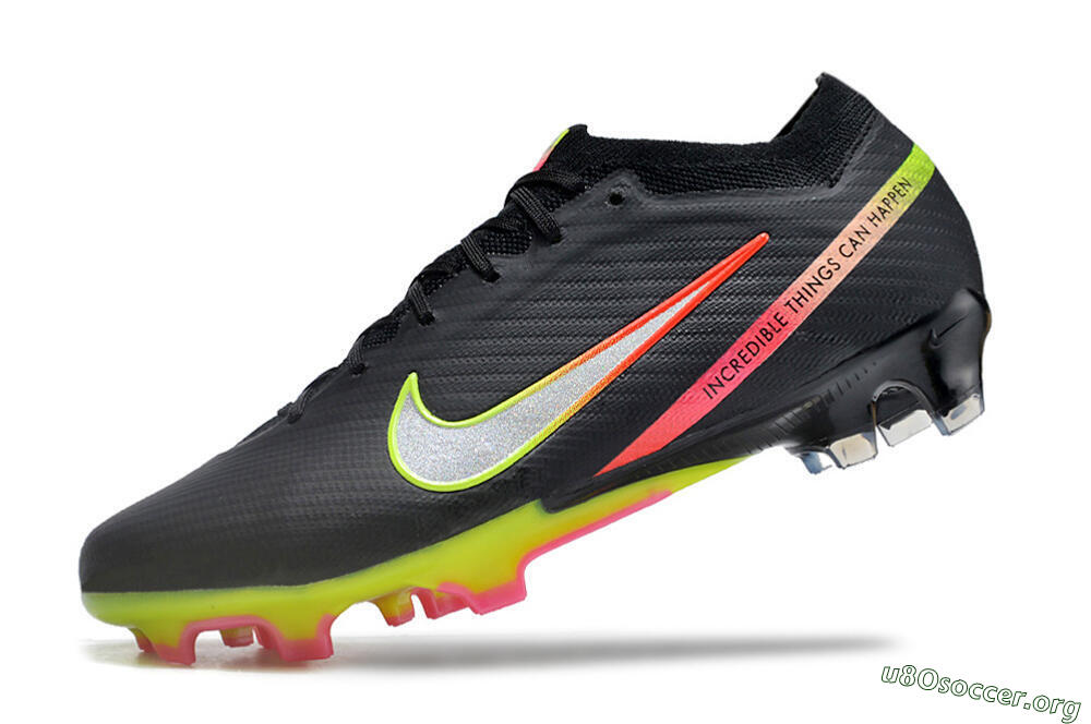 Nike Air Zoom Mercurial Vapor 15 Elite FG Football Boots - Black/Silver/Yellow/Red 5