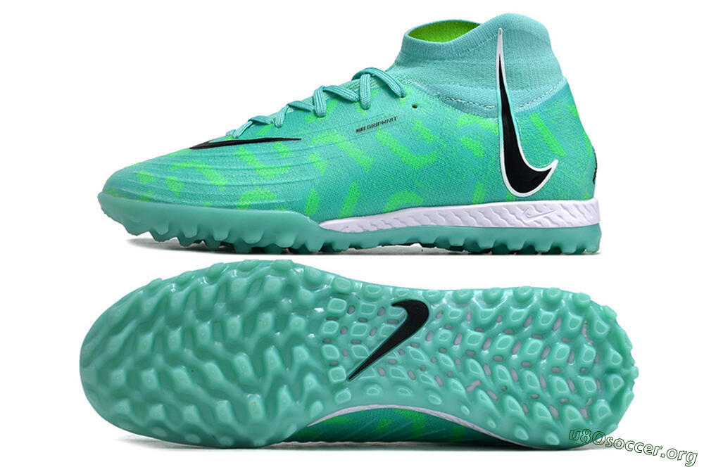 Nike Phantom Luna Elite NU TF Football Shoes - Green/Black/White 1