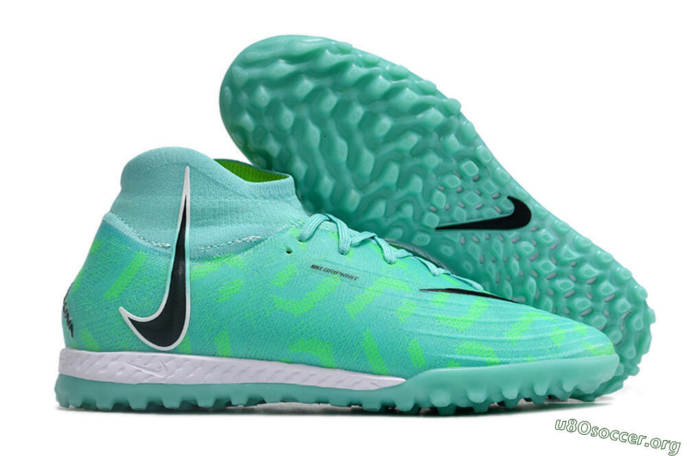Nike Phantom Luna Elite NU TF Football Shoes - Green/Black/White 2