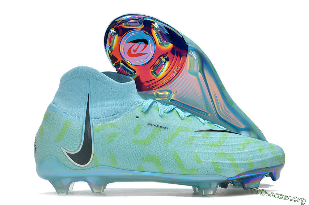 Nike Phantom Luna Elite NU FG Football Boots - Blue/Green/Black/Gold 2