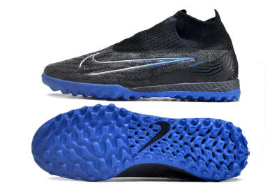 Nike Phantom GX Elite DF Link TF Football Shoes - Grey/Black/Blue