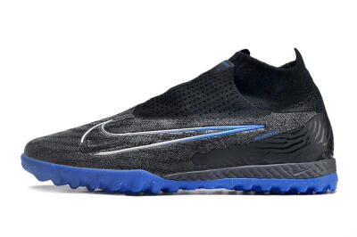 Nike Phantom GX Elite DF Link TF Football Shoes - Grey/Black/Blue