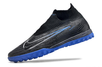 Nike Phantom GX Elite DF Link TF Football Shoes - Grey/Black/Blue
