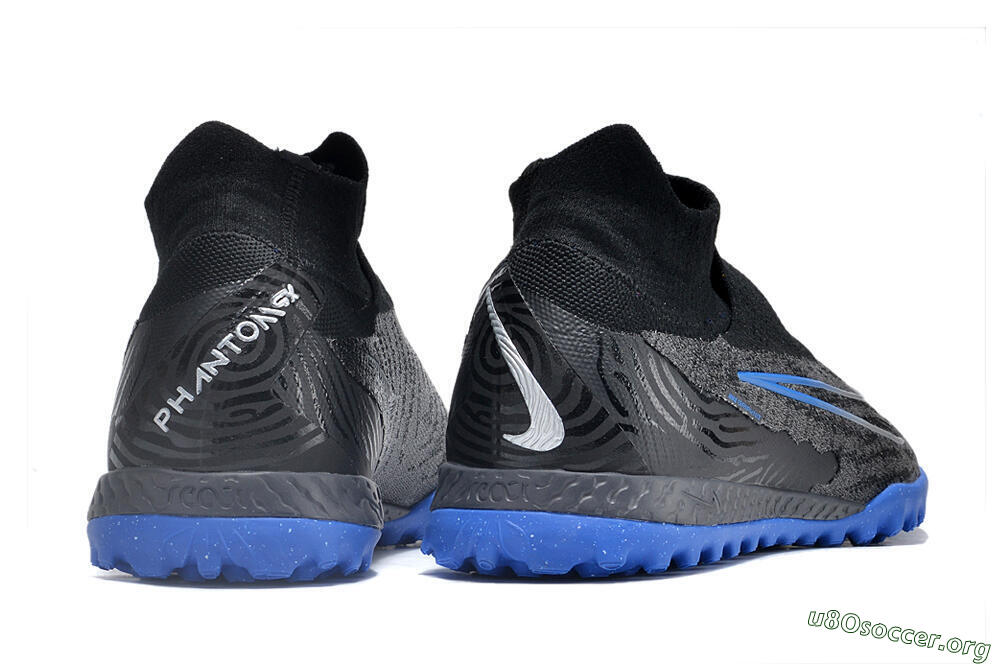 Nike Phantom GX Elite DF Link TF Football Shoes - Grey/Black/Blue 6