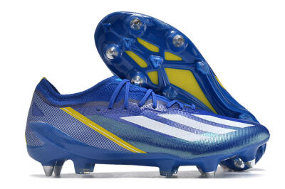 Adidas X Crazyfast.1 Brazil SG Football Boots - Blue/White/Yellow