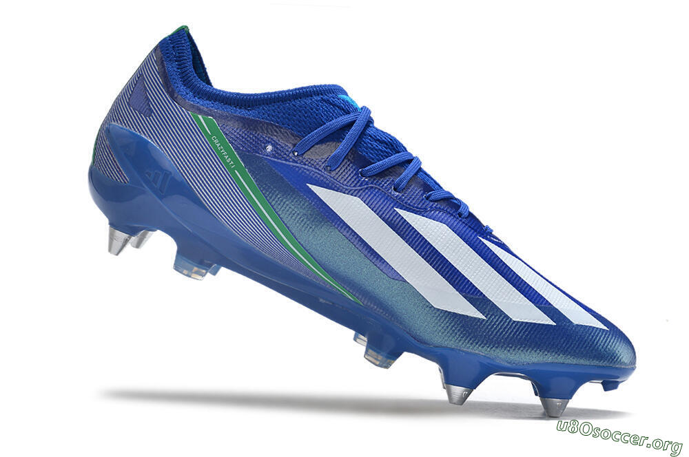 Adidas X Crazyfast.1 Brazil SG Football Boots - Blue/White/Yellow 4