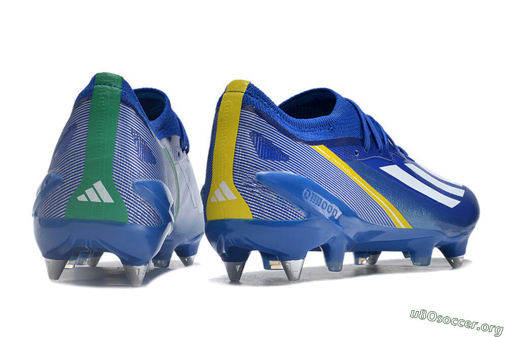 Adidas X Crazyfast.1 Brazil SG Football Boots - Blue/White/Yellow 6