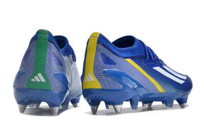 Adidas X Crazyfast.1 Brazil SG Football Boots - Blue/White/Yellow