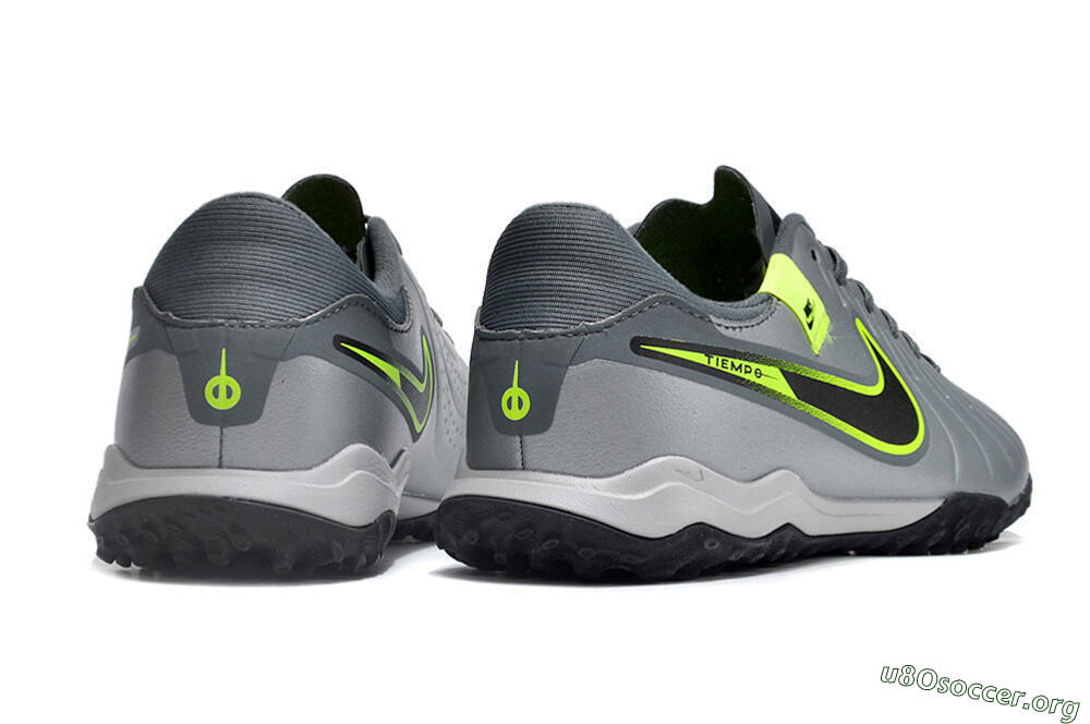 Nike Tiempo Legend 10 Academy TF Football Shoes - Silver/Grey/Yellow 6