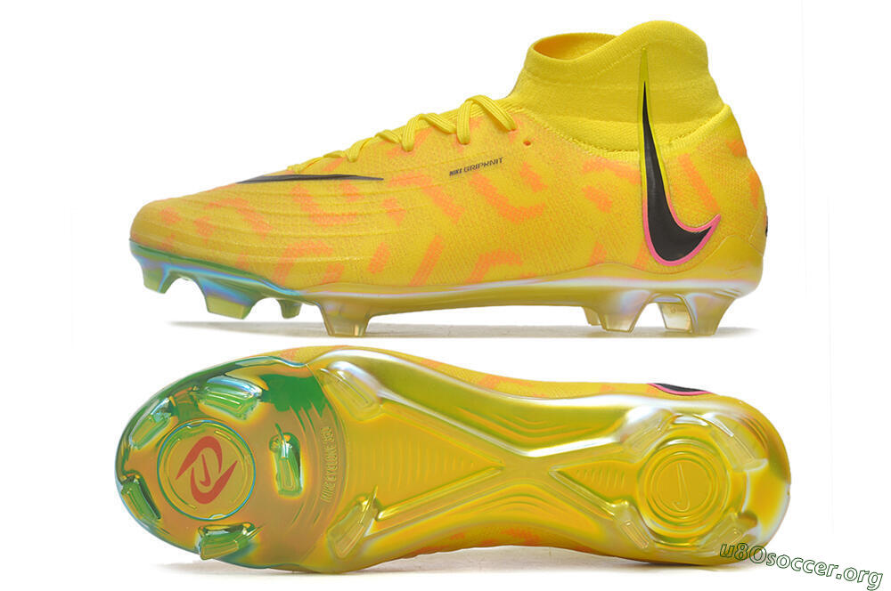 Nike Phantom Luna Elite FG Football Boots - Yellow/Black/Pink 1