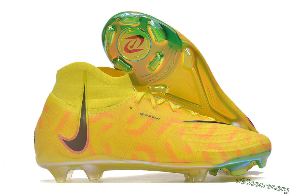 Nike Phantom Luna Elite FG Football Boots - Yellow/Black/Pink 2