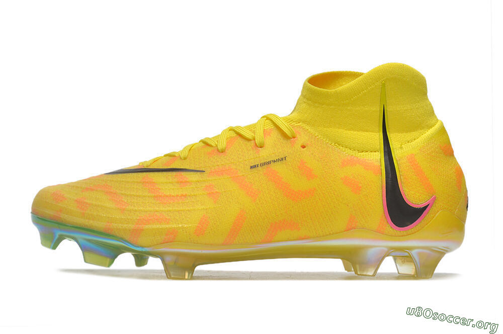Nike Phantom Luna Elite FG Football Boots - Yellow/Black/Pink 3