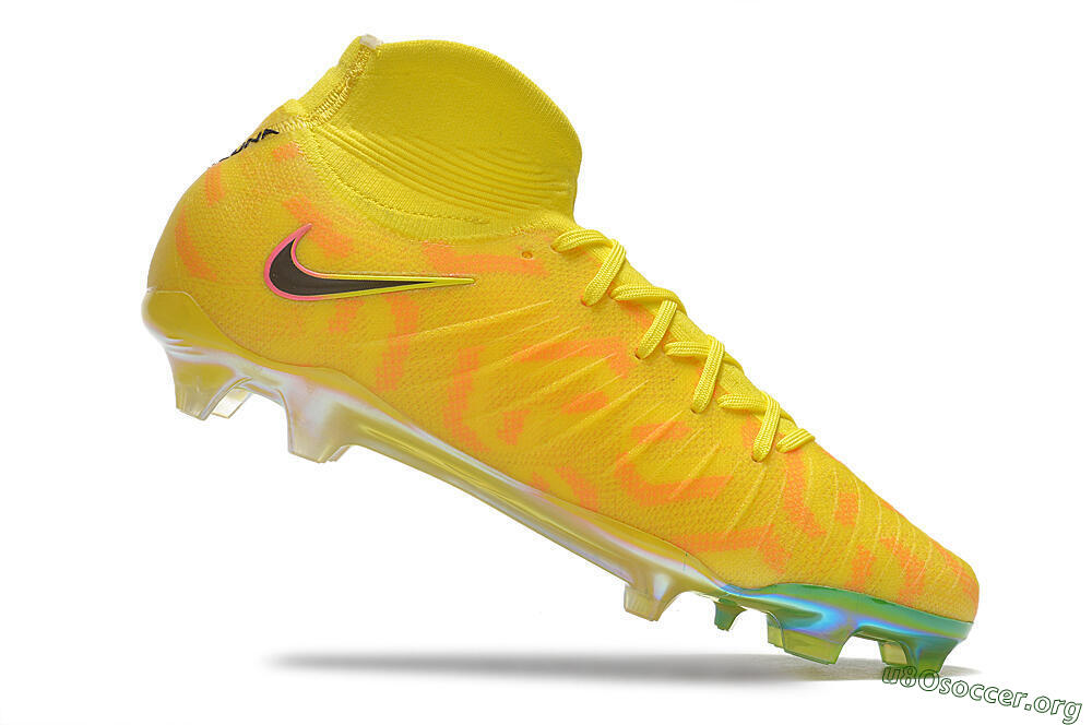Nike Phantom Luna Elite FG Football Boots - Yellow/Black/Pink 4