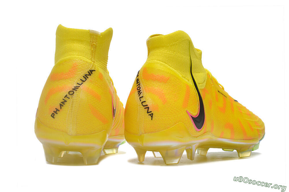 Nike Phantom Luna Elite FG Football Boots - Yellow/Black/Pink 6