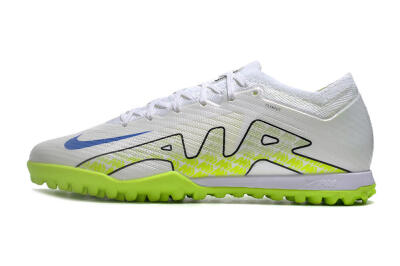 Nike Air Zoom Mercurial Vapor 15 Elite TF Football Shoes - White/Blue/Yellow