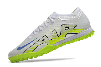 Nike Air Zoom Mercurial Vapor 15 Elite TF Football Shoes - White/Blue/Yellow